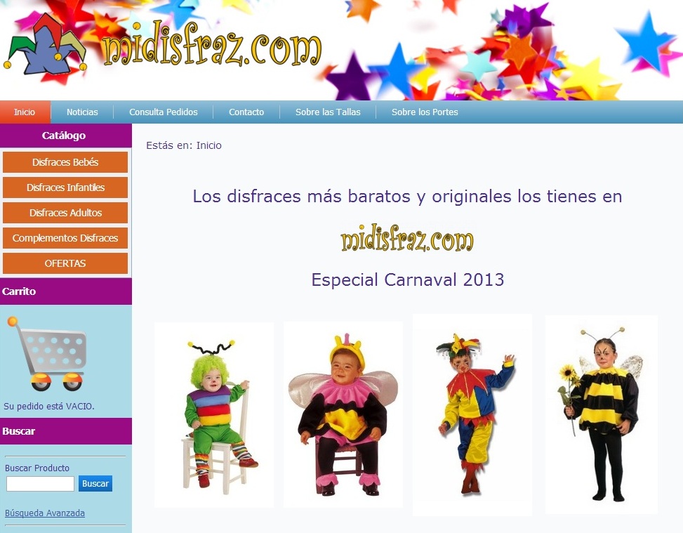 Tienda ON LINE Mi Disfraz